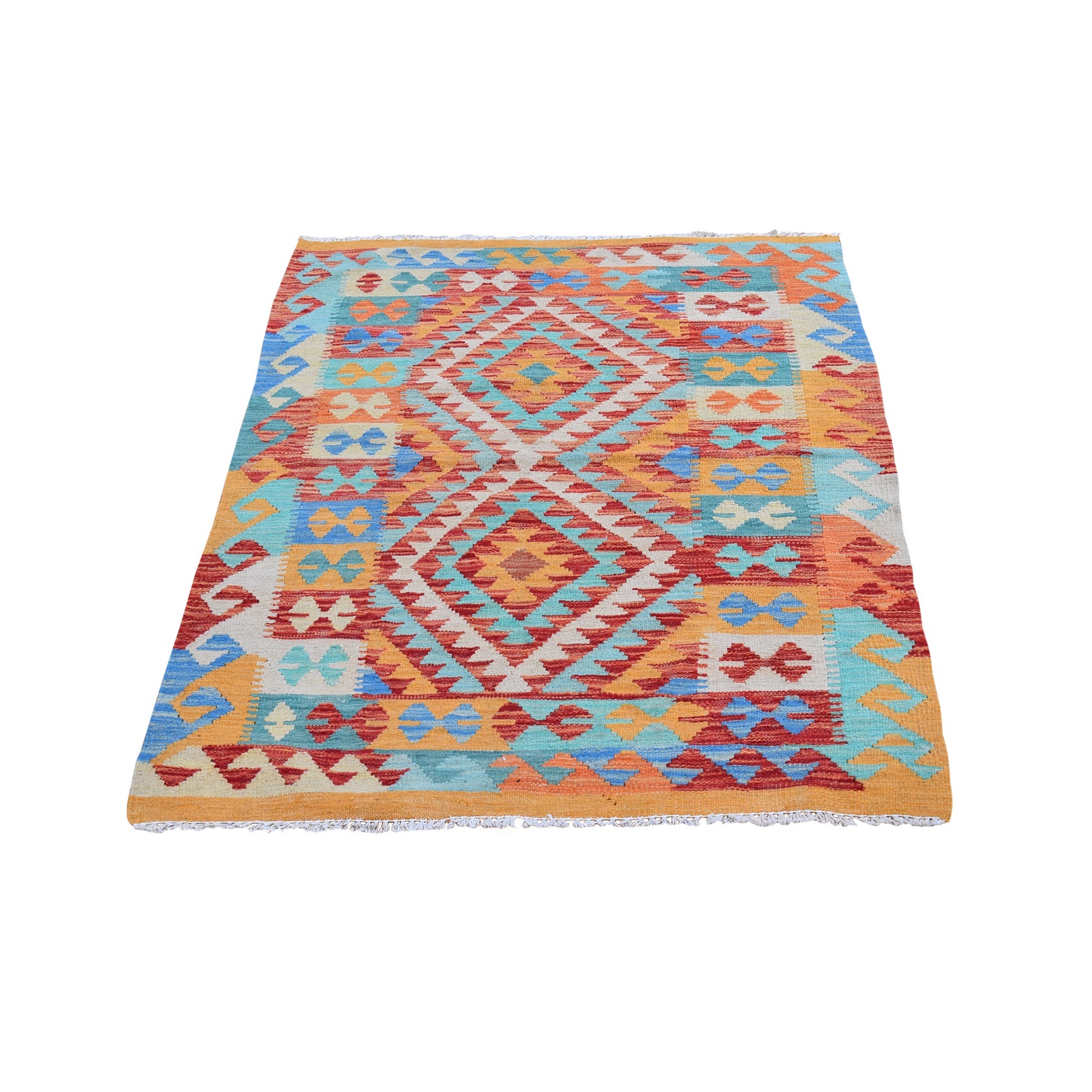 Traditional Wool Hand-Woven Area Rug 3'1